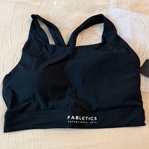 Fabletics Midnight Black Sports Bra
